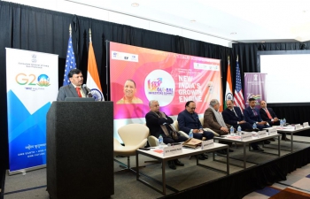 A Road Show to showcase opportunities for investments into UP was held at Sheraton Palo Alto on December 15, 2022.  After the inaugural remarks by Consul General Dr. T.V. Nagendra Prasad, a detailed presentation was made by Shri Arvind Kumar about the important sectors and various policies framed to attract investments into UP.  Consul General said that ‘UP’ stands for ‘Unlimited Potential’ and it is right time to Invest in Uttar Pradesh. It was followed by Q & A session.  Hon’ble Finance Minister Mr. Suresh Khanna spoke on the occasion and extended invitation to attend Global Investor Summit to be held in Lucknow from February 10-12, 2023.  During the Road Show, Hon’ble Member of Legislative Assembly Mr. Sidharth Nath Singh; Mr. Awanish Kumar Awasthi, Senior Advisor to Hon’ble Chief Minister of UP; Mr. Amit Singh, Secretary to Hon’ble Chief Minister of UP also spoke about the new UP and its potential.  The Road Show was attended by prominent entrepreneurs and investors from Silicon Va